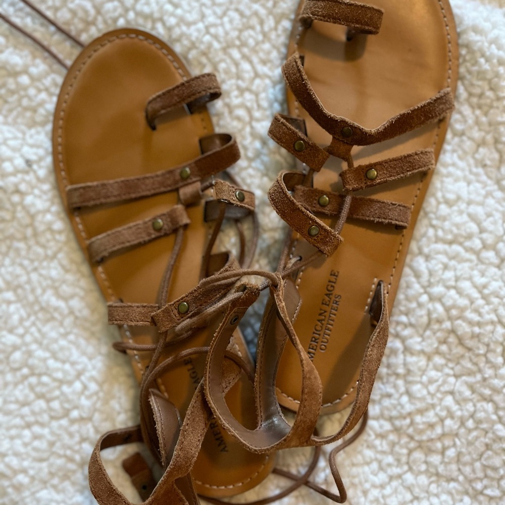 American Eagle Outfitters Brown Gladiator Sandals